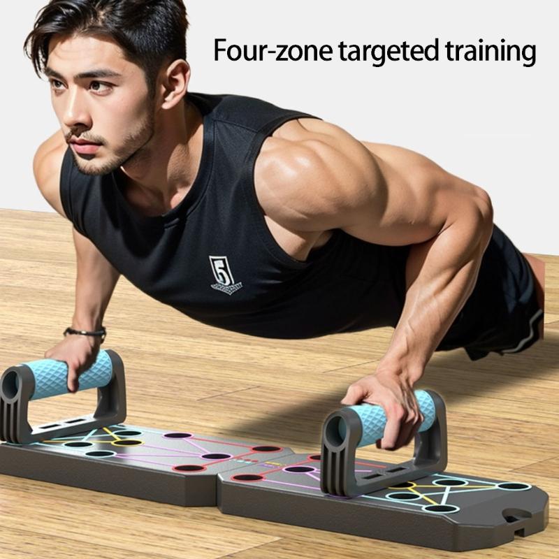 Push Up Board - U2JB Multifunktions-faltbares Liegestützbrett, Fitness-Kraft- und Übungstrainingsgerät,