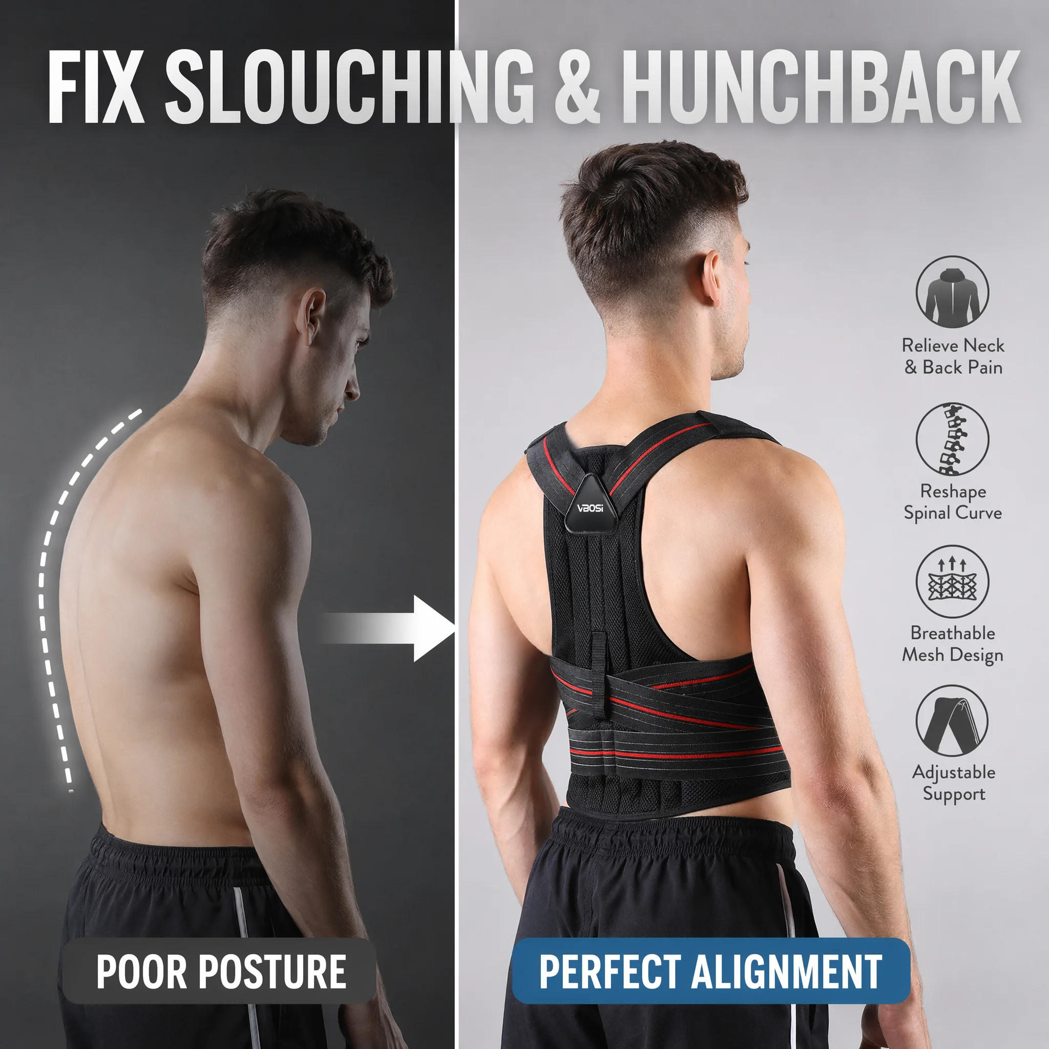 Rückenhaltungskorrektur-Gurt V – Posture Corrector Back Bewertung und Preis